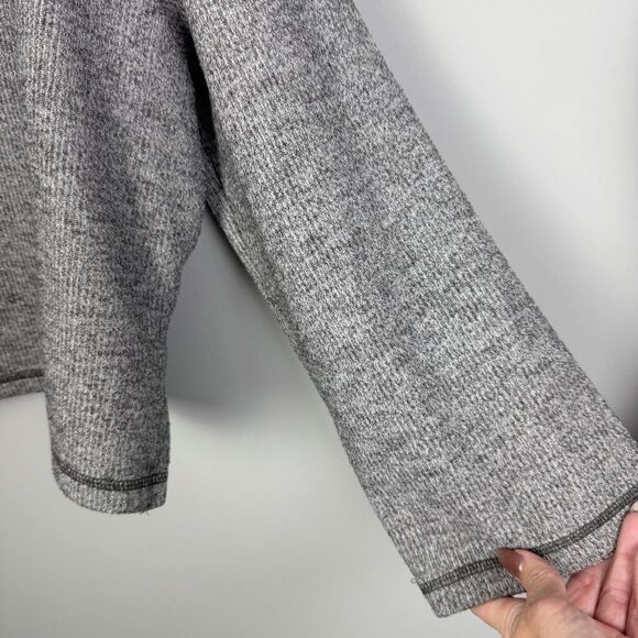 URBAN OUTFITTERS | Gray Oversized Cropped Clearwater Henley Top Women’s Size M - Picture 7 of 10